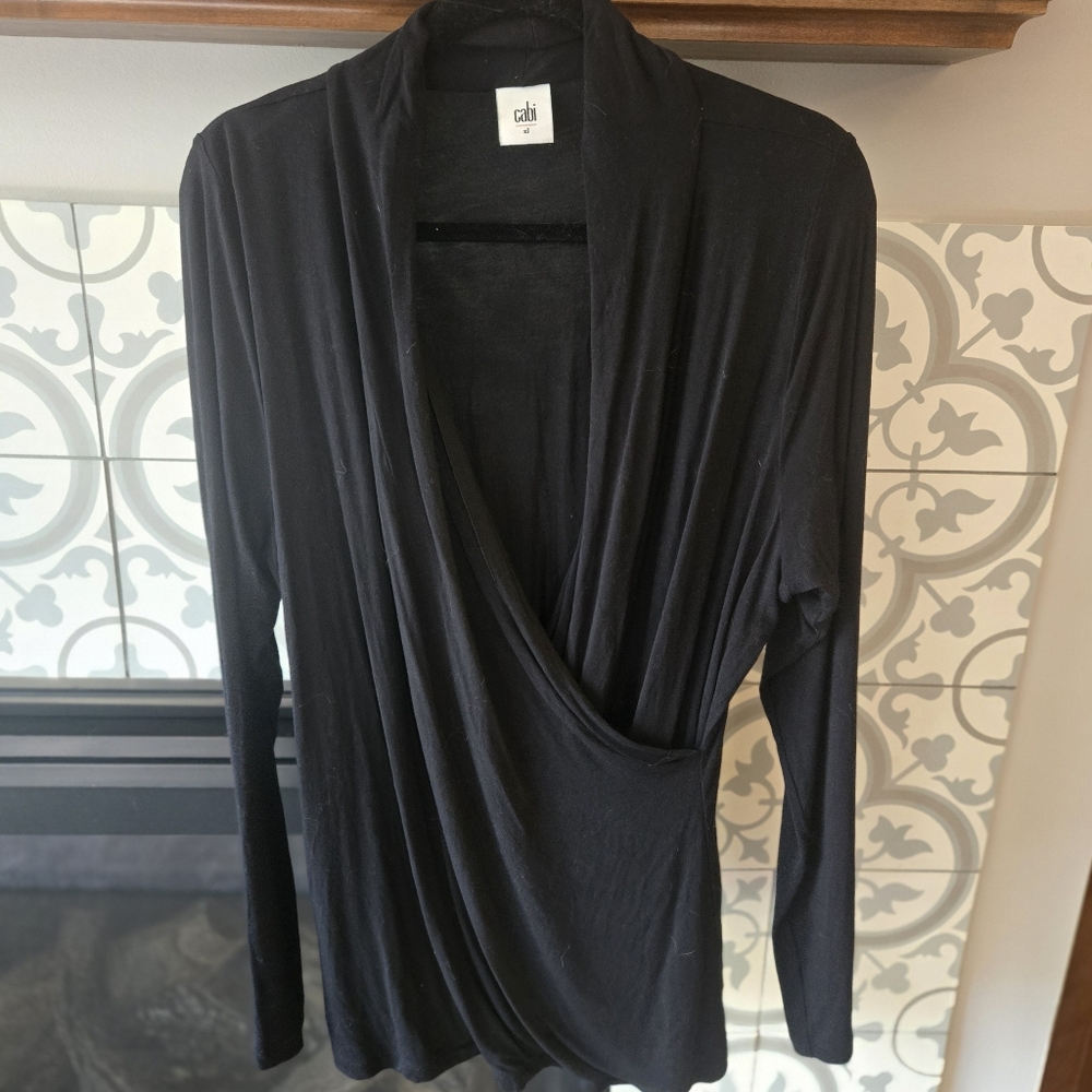 CAbi Crossover Faux Wrap Tunic - Picture 2 of 4